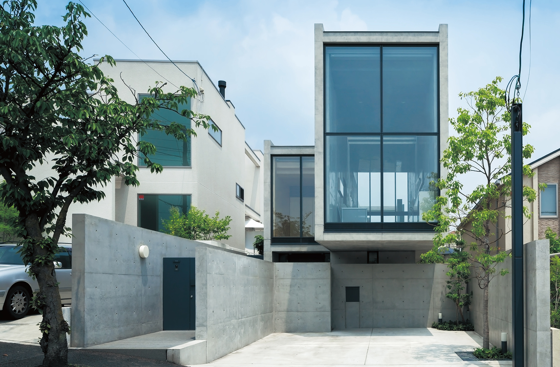 芦屋の住宅外観 撮影：小川重雄